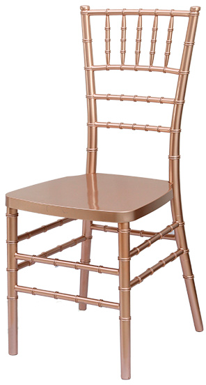 Alt Silla Chiavari Oro Rosa Reforzada, para eventos y hostelería.