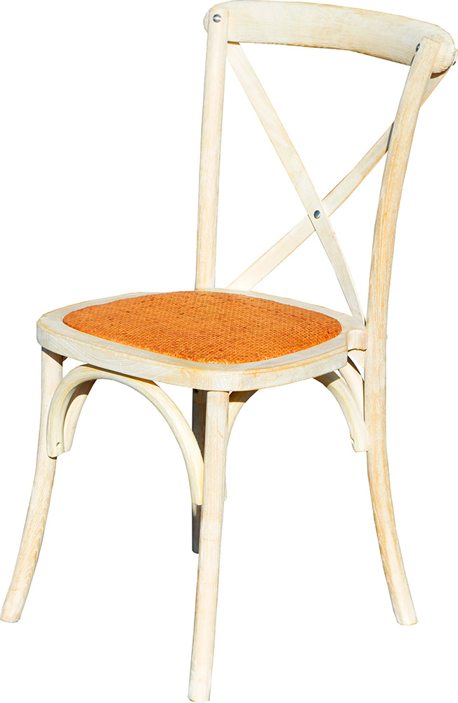 Alt Silla Crossback Madera Decapada, para eventos y hostelería.