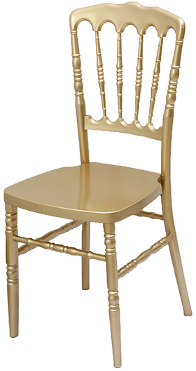 Alt Silla Napoleon Dorada, para eventos y hostelería.