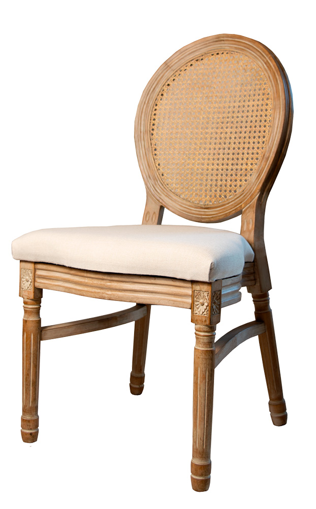 Alt Silla Luis XVI Antique Ratan, para eventos y hostelería