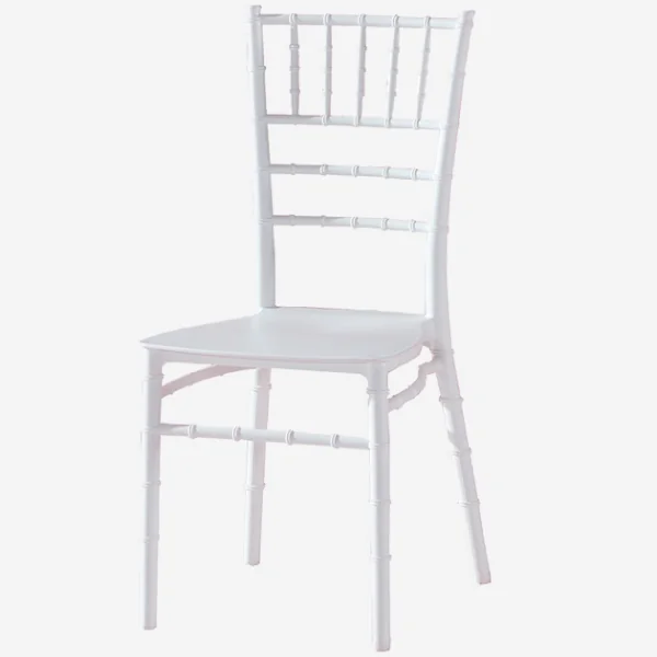 Alt Silla Chiavari Blanca, para eventos y hostelería.