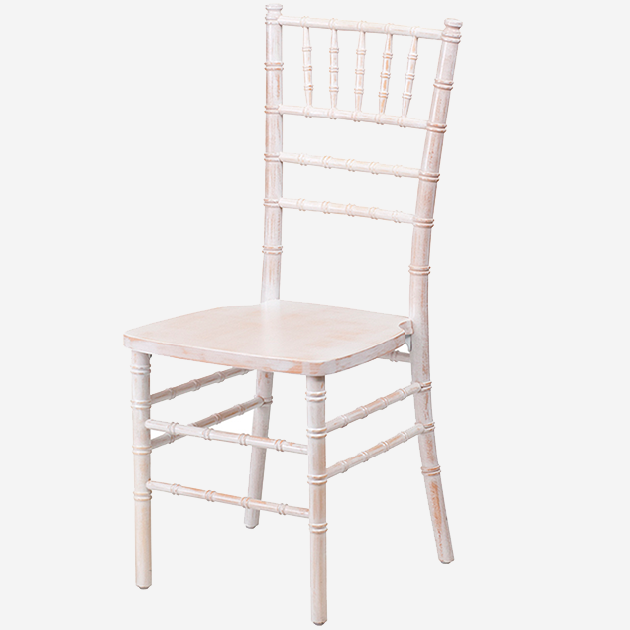 Alt Silla Tiffany de Madera decapada con eventos y hostelería