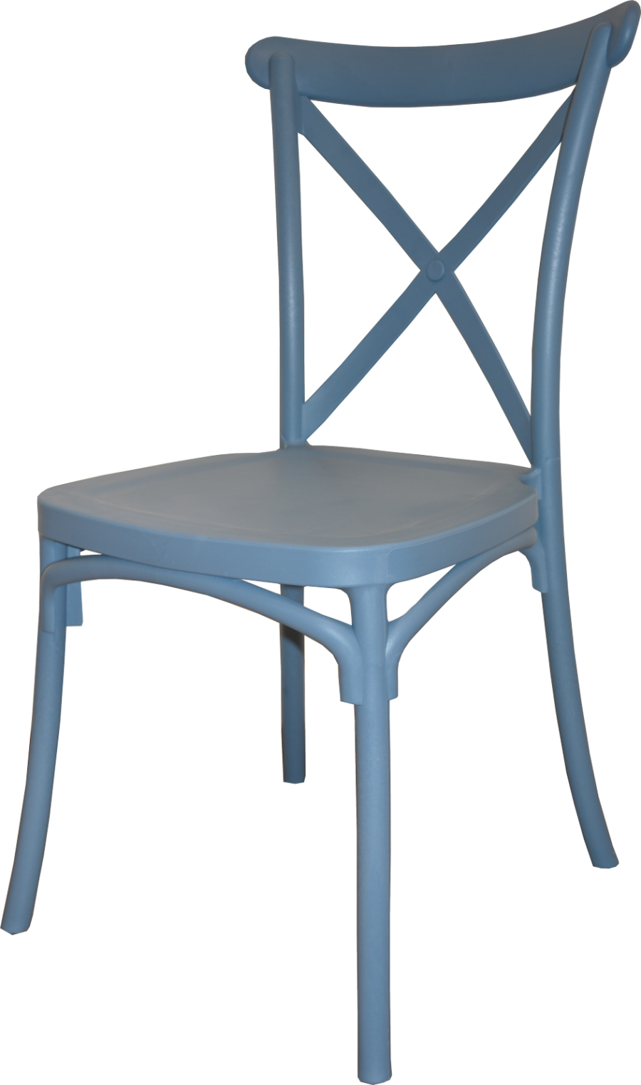 Alt Silla Crossback Resina Azul, para eventos y hostelería
