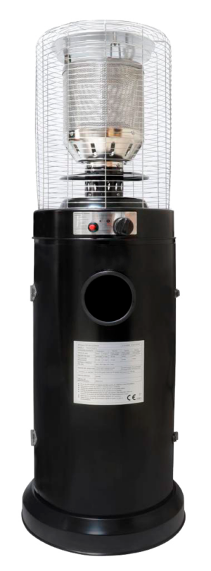 Estufa Baja Seta Negra para eventos y hostelería | Eme Mobiliario