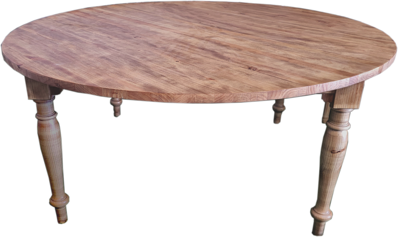 Alt Mesa Rústica Redonda 180cm, ideal para eventos y hostelería