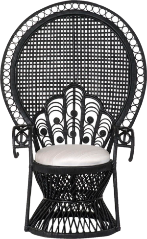 Sillón Emmanuelle Negro, mobiliario para chillout