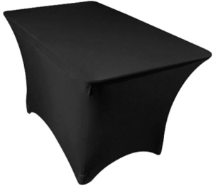 Alt Funda Elástica Negra 122x60cm, ideal para eventos y hostelería