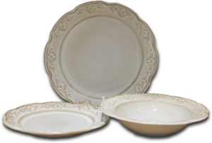 Colección vajilla Roma, para eventos y hostelería