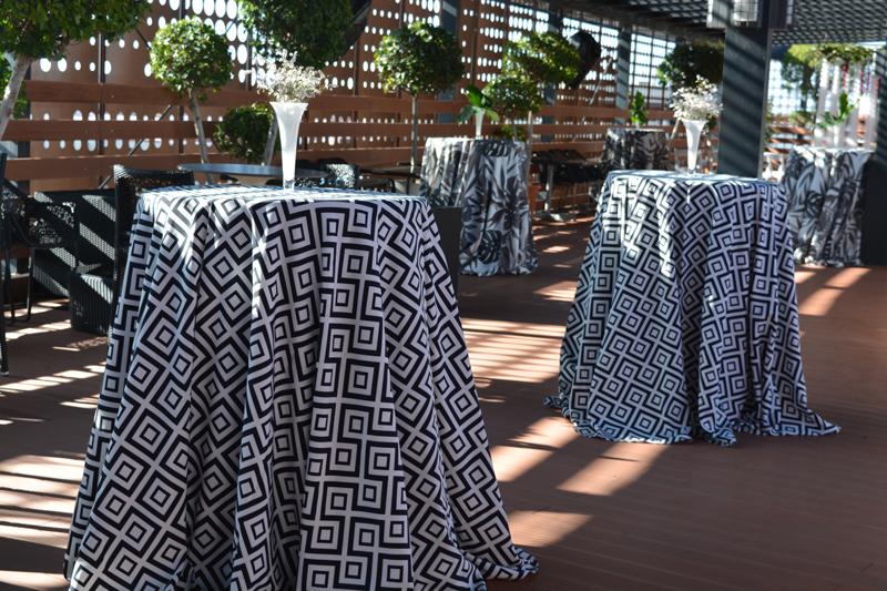 Mesa alta redonda 80 x 110 cm