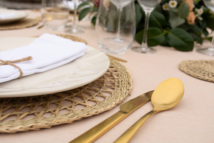 Alt Cubertería Lisboa Oro, para eventos y hostelería