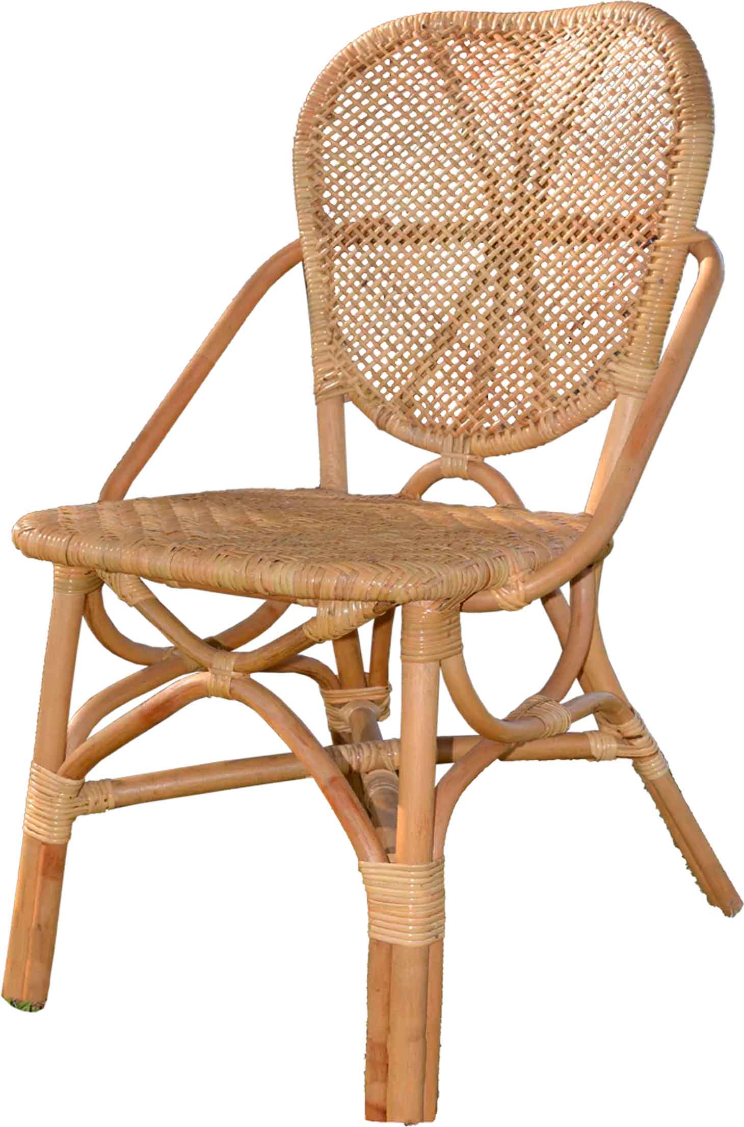 Alt Silla Ratán Miel fabricada 100% en ratán natural para eventos y hostelería EME Mobiliario