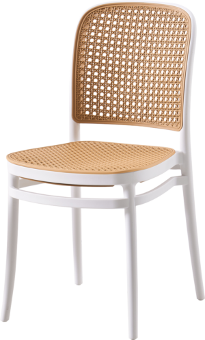 Alt Silla Oporto blanca fabricada en polipropileno, ideal para el uso intensivo profesional