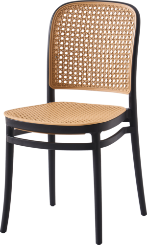 Alt Silla Oporto Negra para Hostelería y uso particular, EME Mobiliario, silla apilable