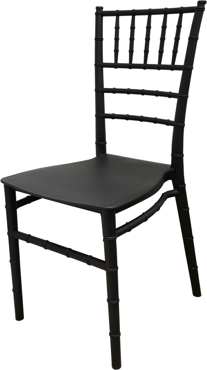 Alt Silla Tiffany Negra para Eventos y Hostelería