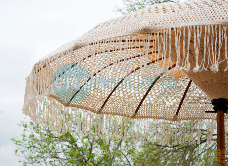 Alt Sombrilla Balinesa Macramé, para eventos y hostelería