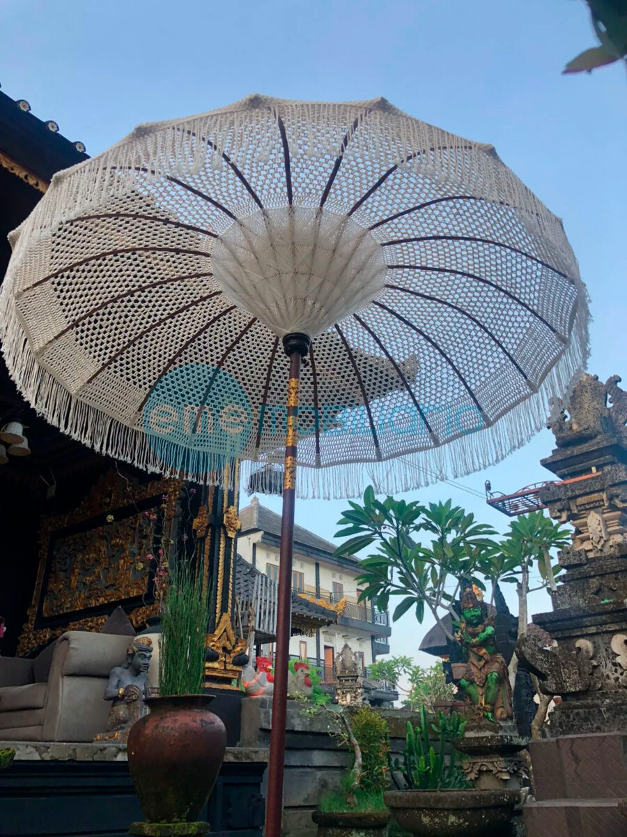Alt Sombrilla Balinesa Macramé, para eventos y hostelería