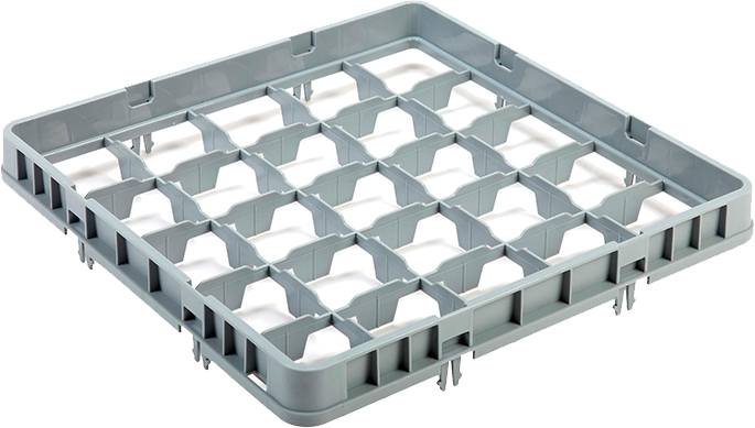 Extensor para cestas de lavado de 25 compartimentos.