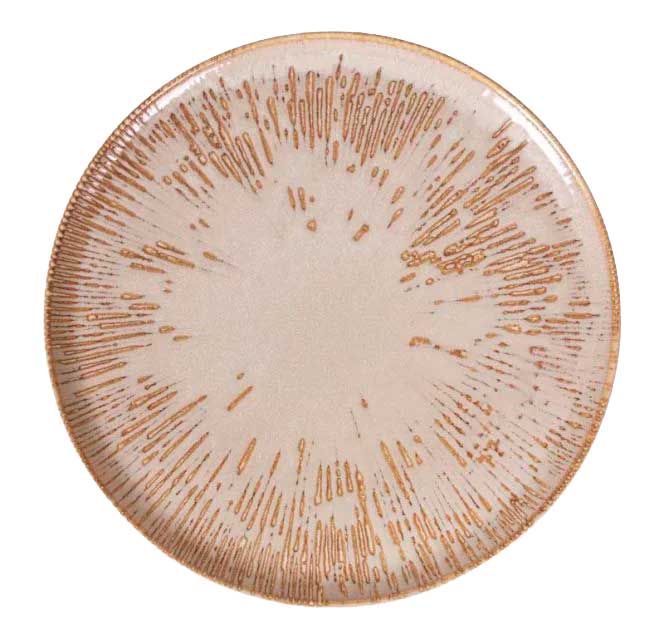 Plato presentación colección Barroco en color crema 32cm. EME Mobiliario