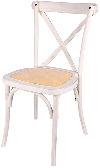 Alt Silla Crossback Efecto Madera Decapada