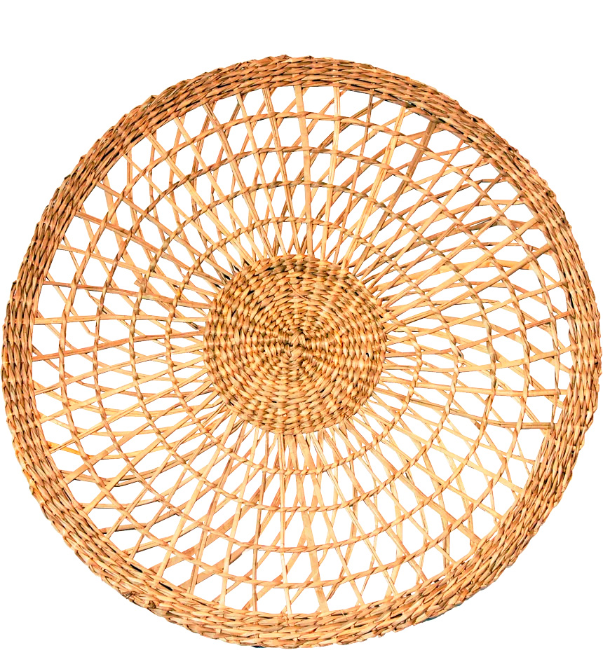 Alt Bajoplato para eventos y hostelería modelo Mimbre Trenzado, 35cm.