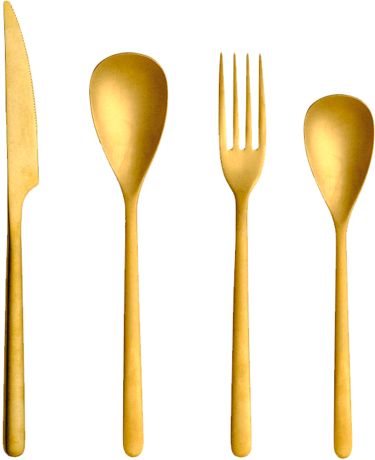 Alt Cubertería Canada Vintage Oro para eventos y hostelería