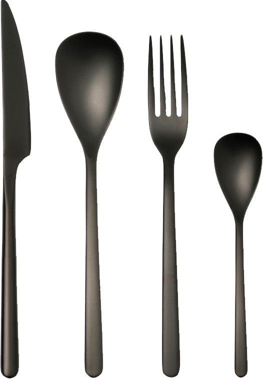 Alt Cubertería Canada Vintage Negro para eventos y para hostelería.