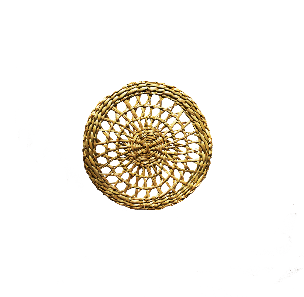 Plata para Pan, para eventos y hostelería, modelo Mimbre Trenzado, 15cm