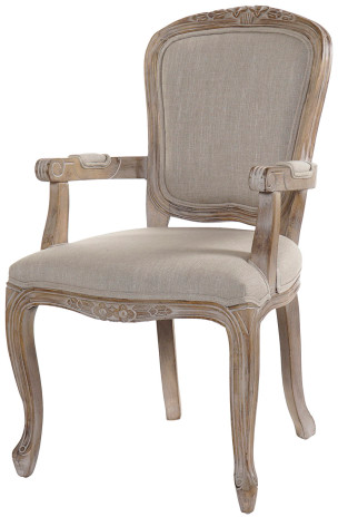 Alt Sillón Luis XVI Poliéster Marrón, mobiliario para hogar