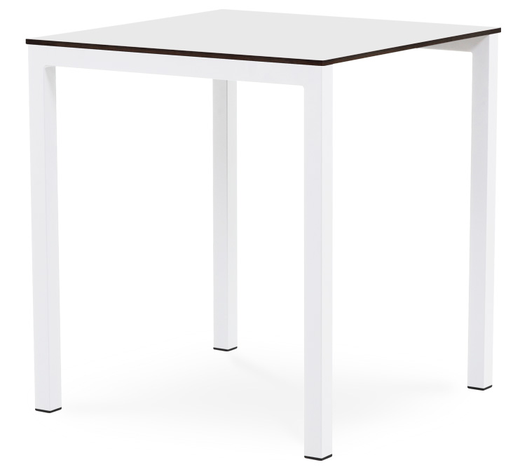 Alt Mesa para Restaurante Cuadrada Metal Blanco para hostelería