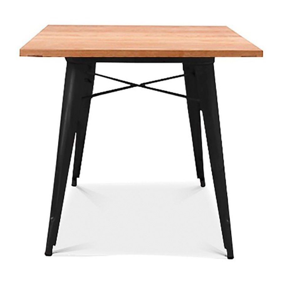 Alt Mesa Tolix Baja Madera Negra para hostelería