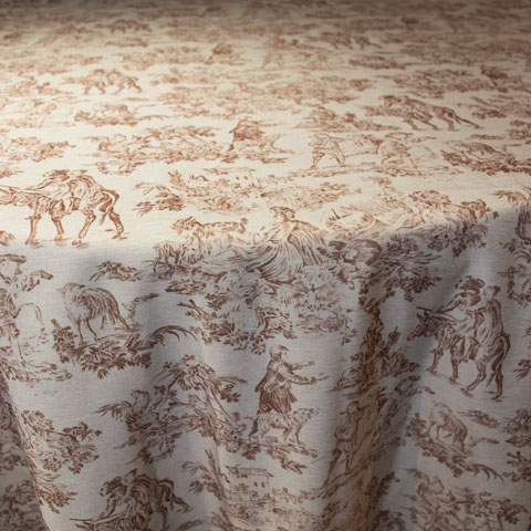 Mantel Toile de Jouy para Eventos y hostelería. EME Mobiliario