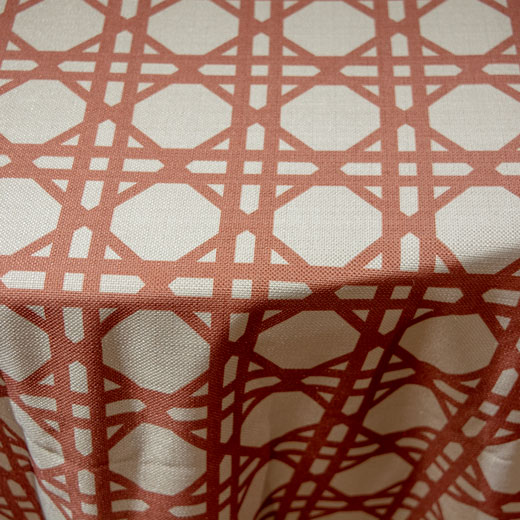 Mantel Geométrico Rojo EME Mobiliario