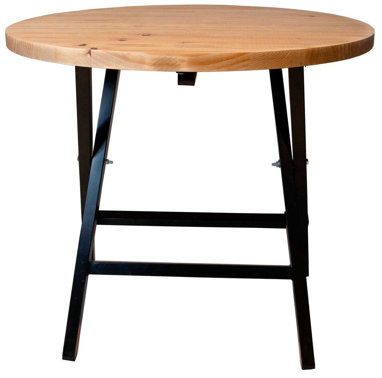 Mesa Baja Plegable Hierro Y Madera | Eme Mobiliario