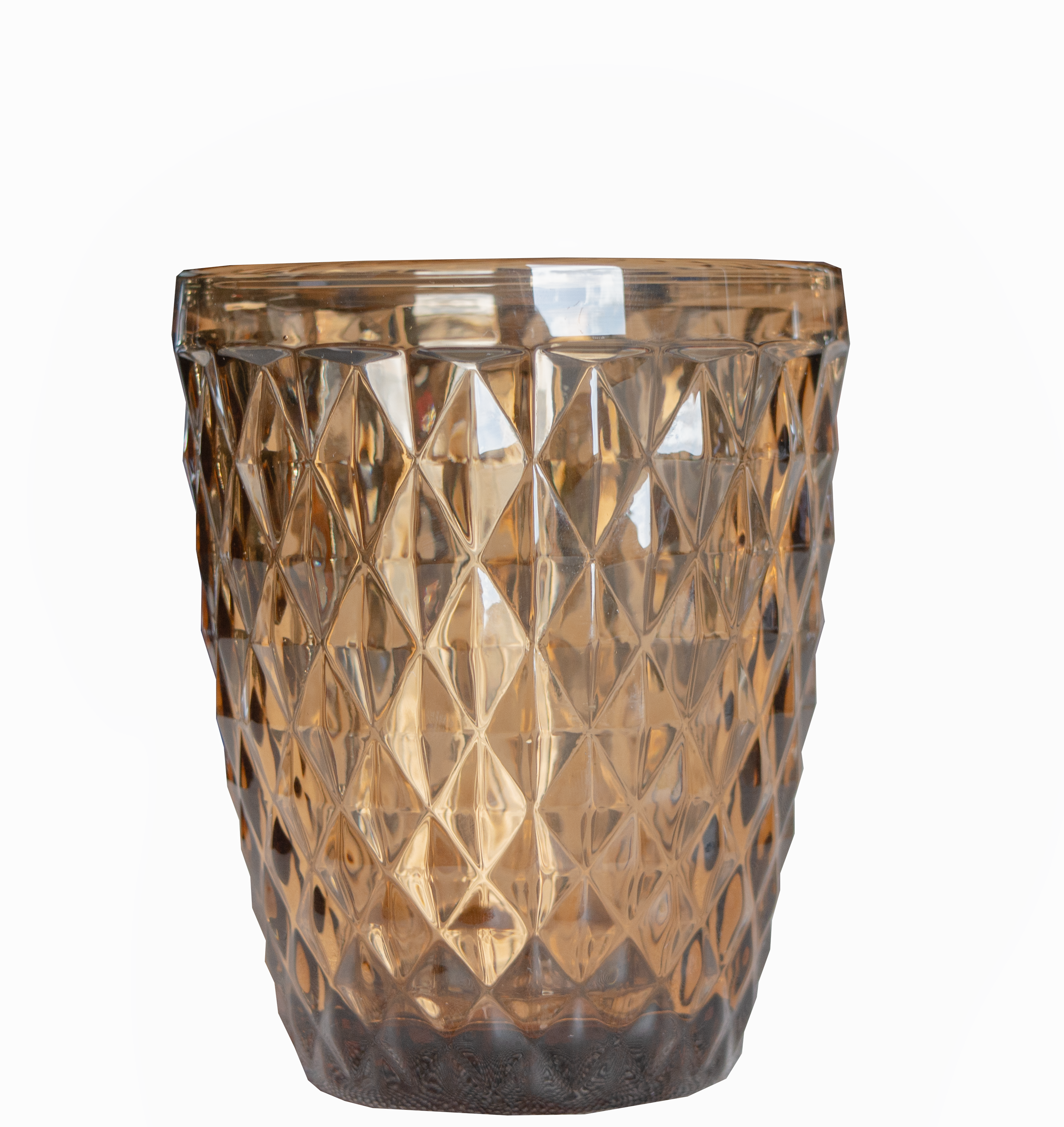 Vaso Tallado Ambar para eventos y hostelería EME Mobiliario