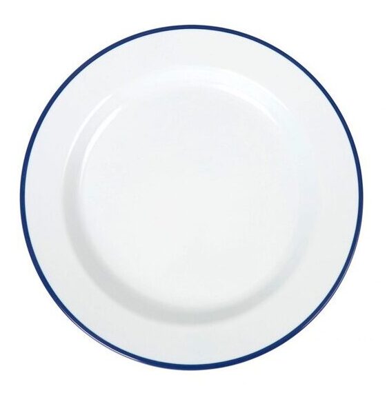 Plato Llano Sotavento Filo Azul Para Eventos y Hosteleria EME Mobiliario